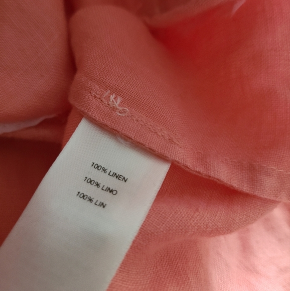 Chicos Women's Coral Linen  Jacket Sz.2 - Picture 9 of 10